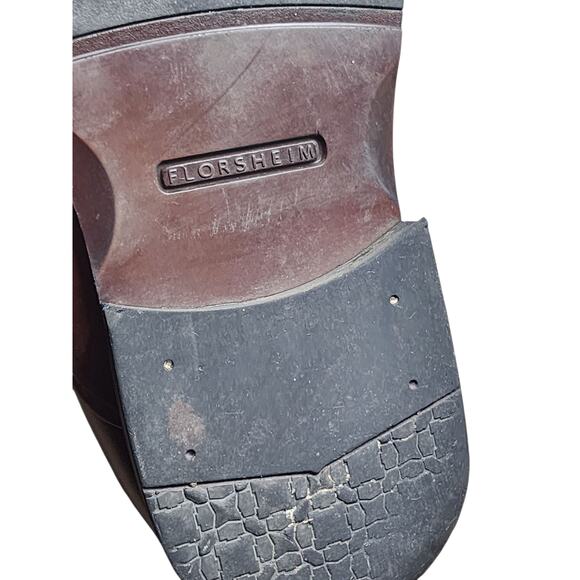 Florsheim Shoes Mens 11 3E Wide Comfortech Leather Oxford Dress Square Toe Lace - Picture 12 of 16